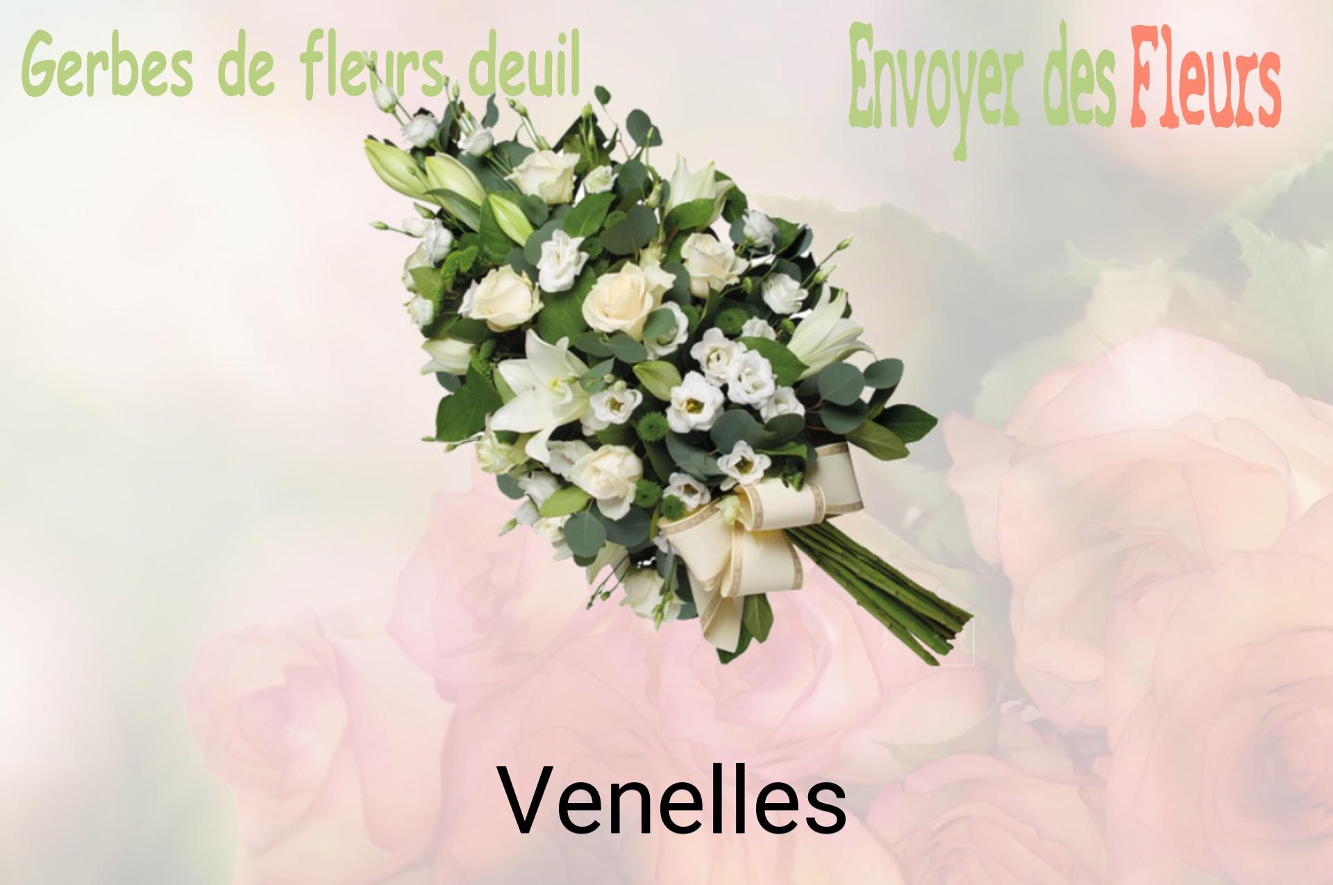 Gerbe de fleurs de deuil livrée à Venelles